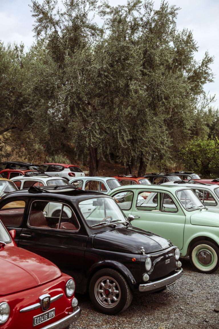 Classic cars in the parking place