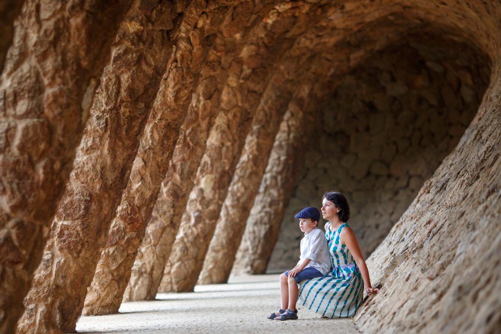 People amazed by n extravaganza of Gaudi