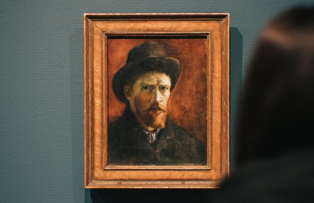 Van Gogh painting in the Rijksmuseum, which is located in Amsterdam