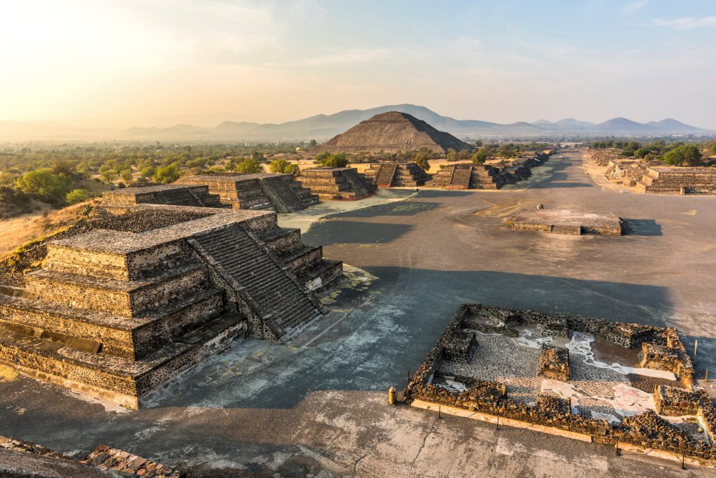 View the Aztecs Pyramid of the Sun in Teotihuacan.