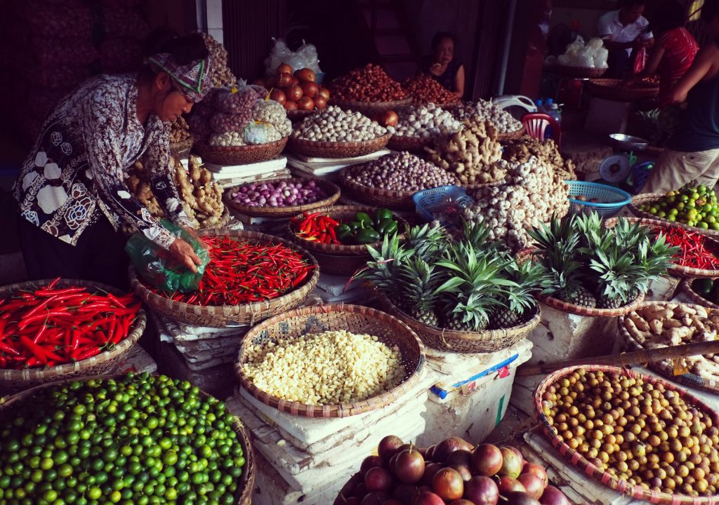 Sample local food in the heart of hanoi in Vietnam