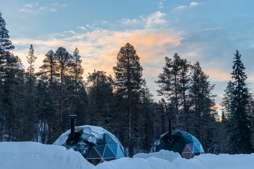Stay at a luxury igloo in Finland and enjoy the breathtaking views