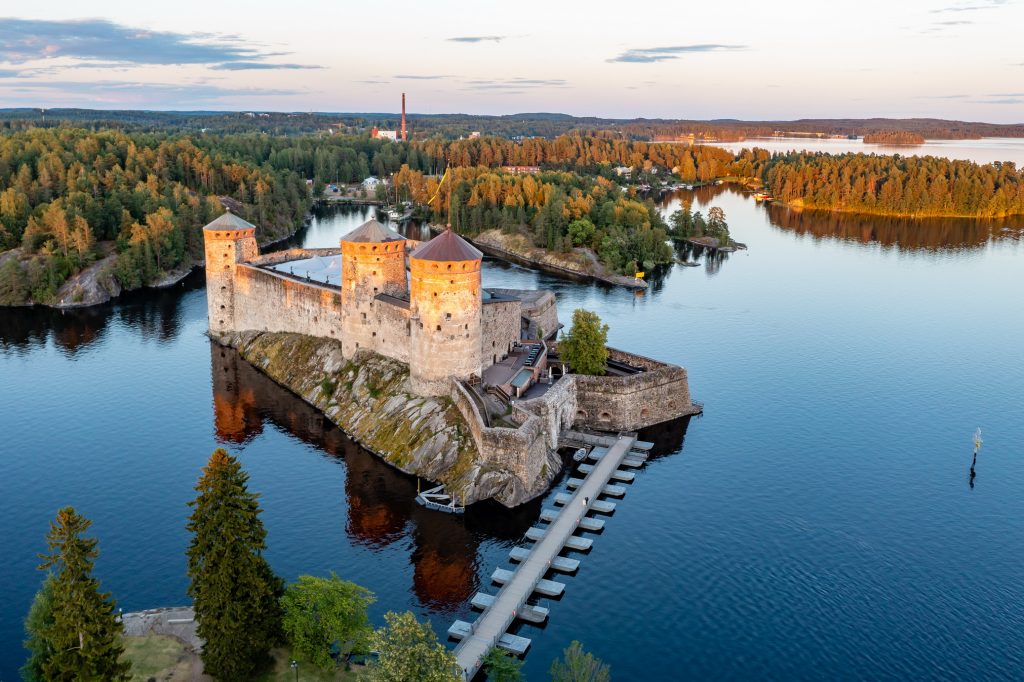 Olavinlinna fortress in Savonlinna is where the annual international opera festival is held.