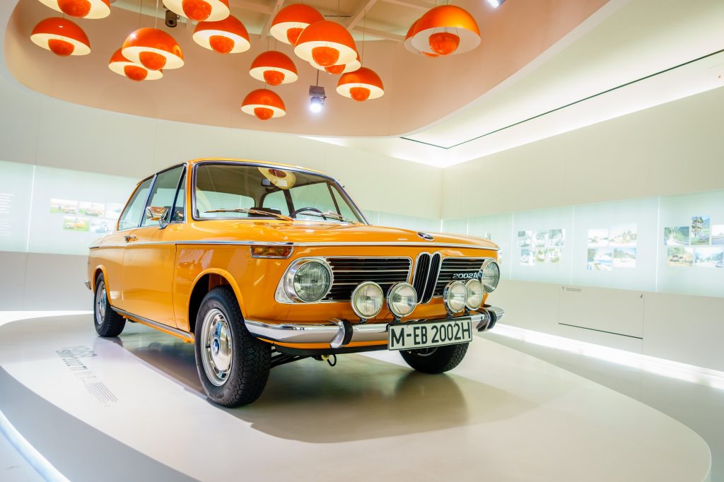 Famous BMW 2002 Tii in the BMW Museum in Munich