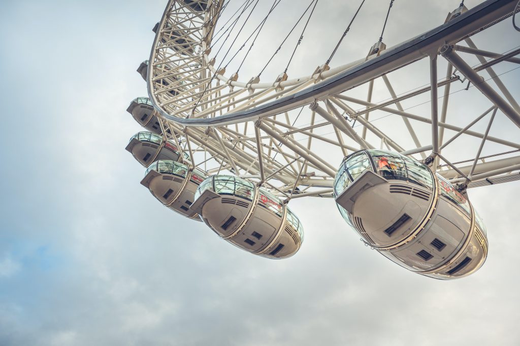 Enjoy a whole new view and perspective of London aboard the London Eye