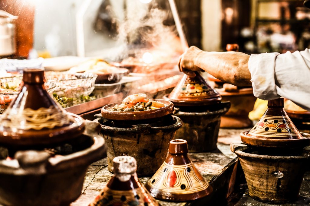 Make your own delicious dishes from colourful Moroccan tagines