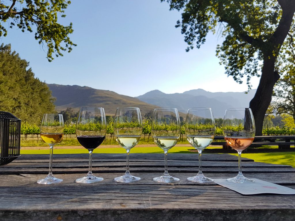 Enjoy a cheeky glass of wine in Stellenbosch, South Africa