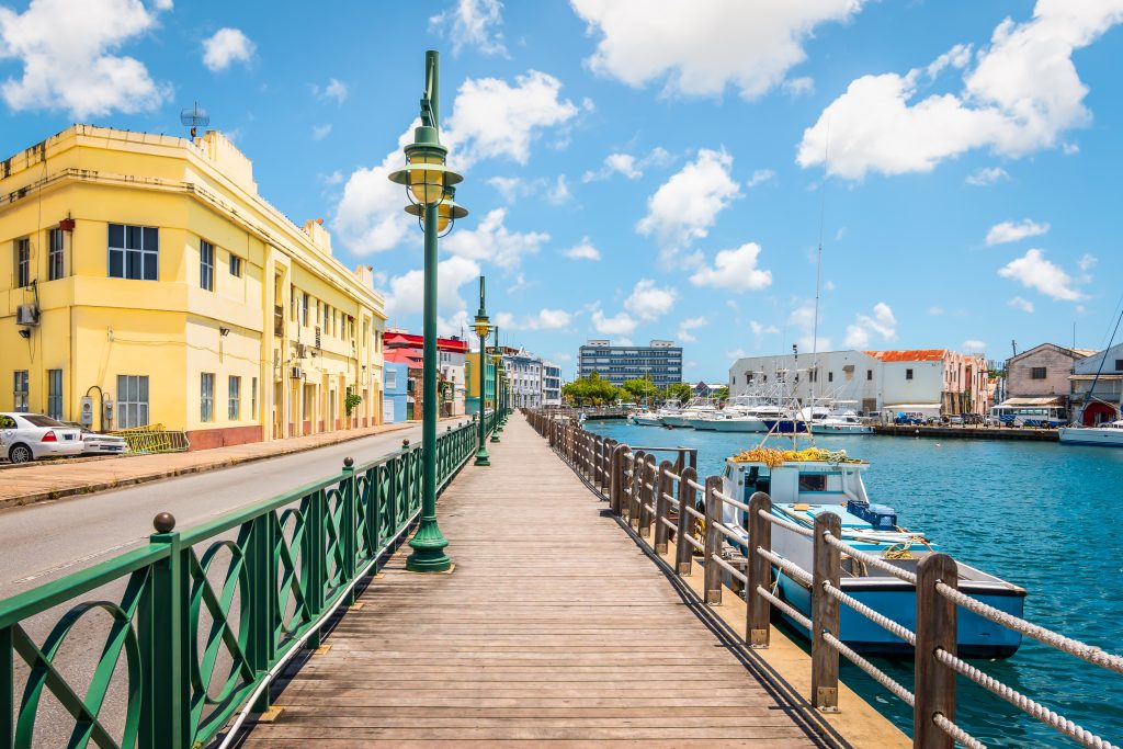 Bridgetown offers the only urban experience on the small, Caribbean island