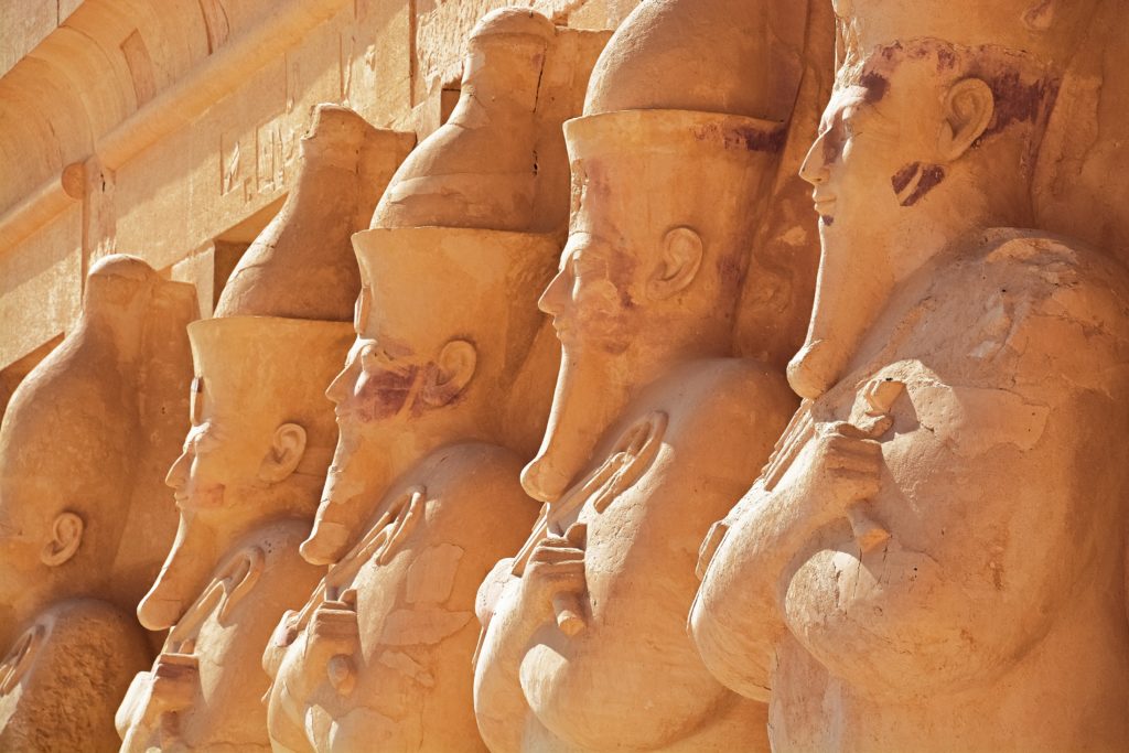 Visit the temple of Hatshepsut, a mortuary temple in Deir el-Bahari