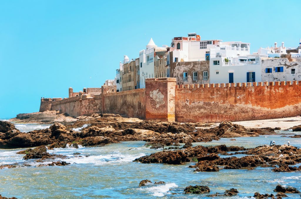 Relax by the sea in Essaouira on the Atlantic coast in Morocco