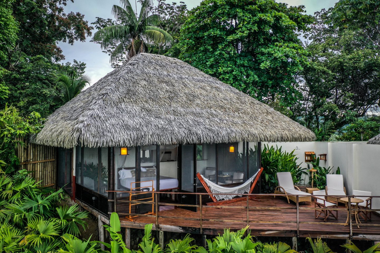 Lapa Rios ecolodge with a sweeping rainforest view
