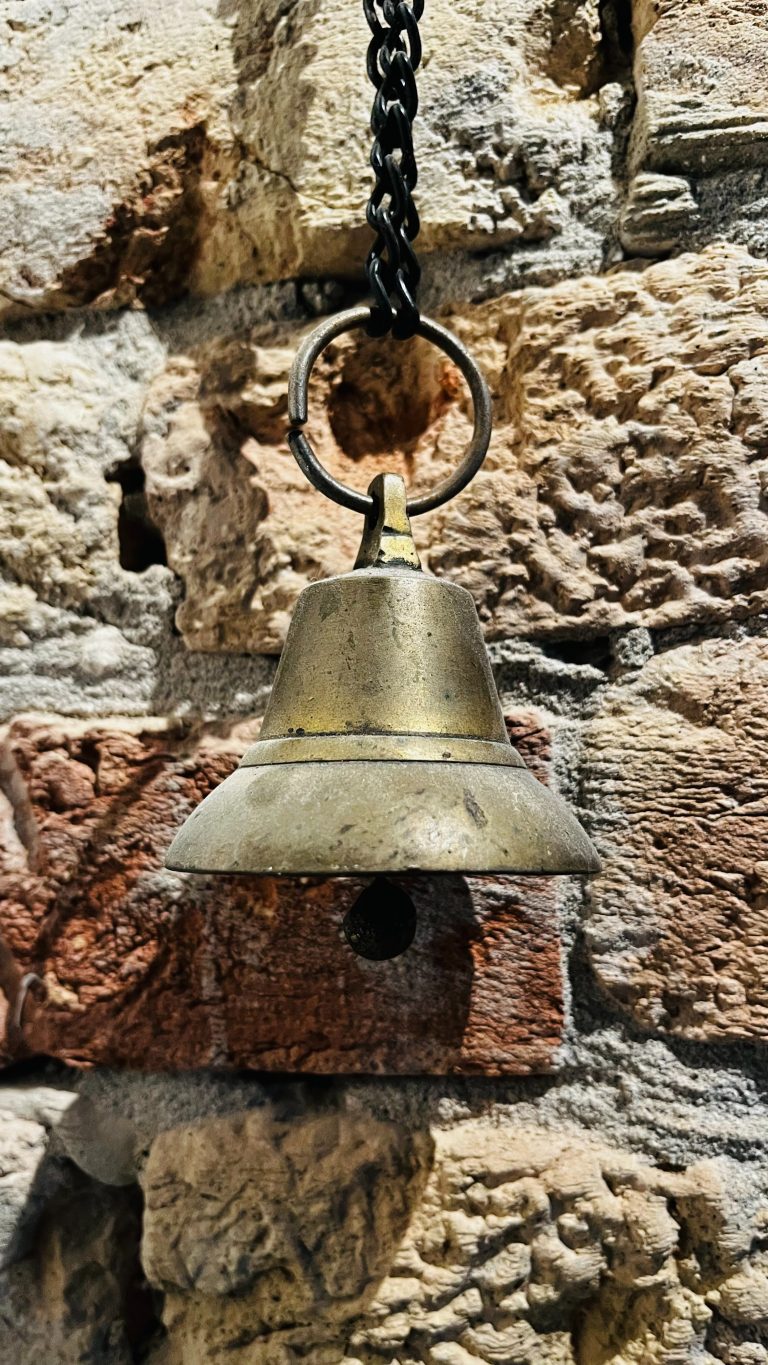 A hanging bell