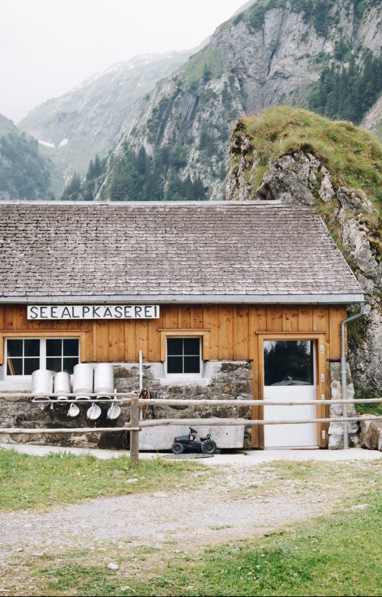 Local cheese factory in Switzerland