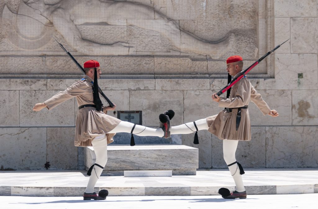 The Changing of the Guard of the Evzones in Athens is a true highlight