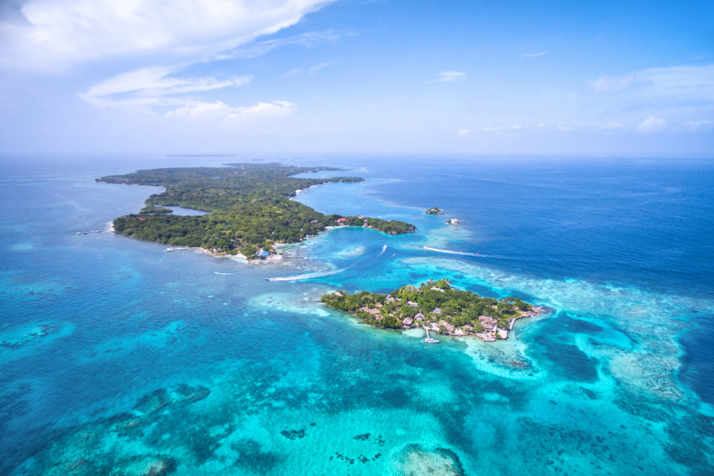 The Rosario Islands form an archipelago on the Caribbean coast of Colombia