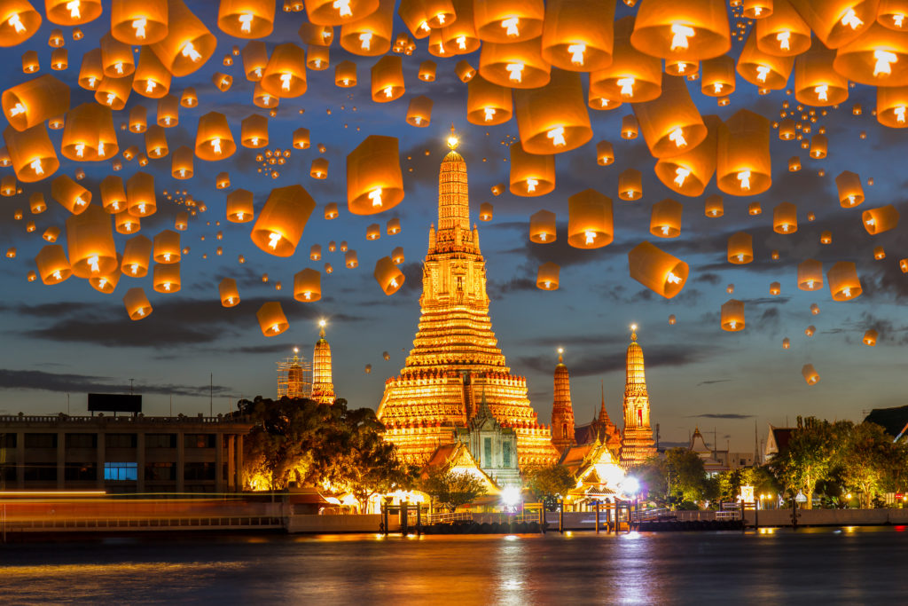 This festival in Bangkok is celebrated to thank the Goddess of water for abundance and prosperity