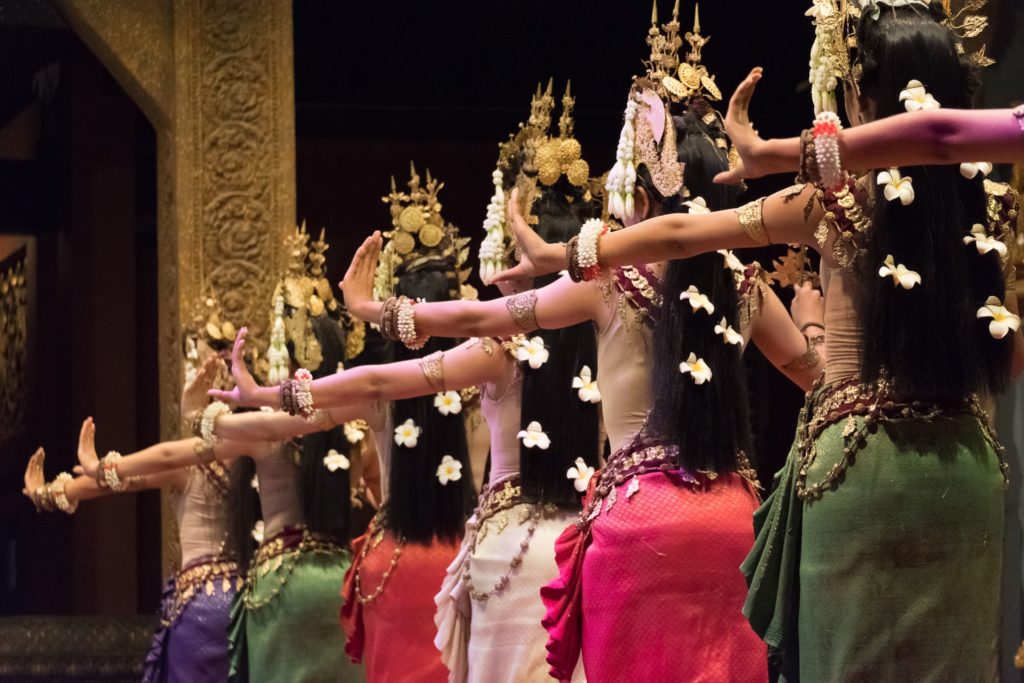 Beautiful hands of Apsara Khmer dance in Siem Reap, Cambodia.