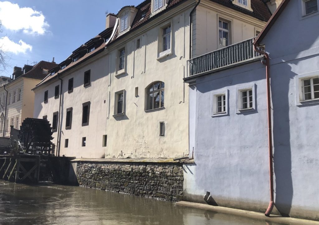 Canal beside Kampa Island in Prague