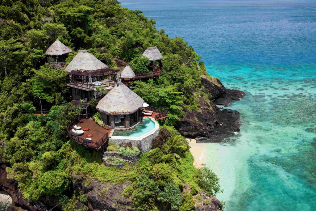 Stay on a private island on Como Laucala Island in Fiji and enjoy an exclusive retreat.