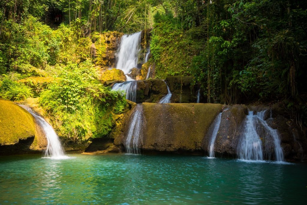One of the most stunning and definitely the most popular waterfall in Jamaica is Dunns River Falls