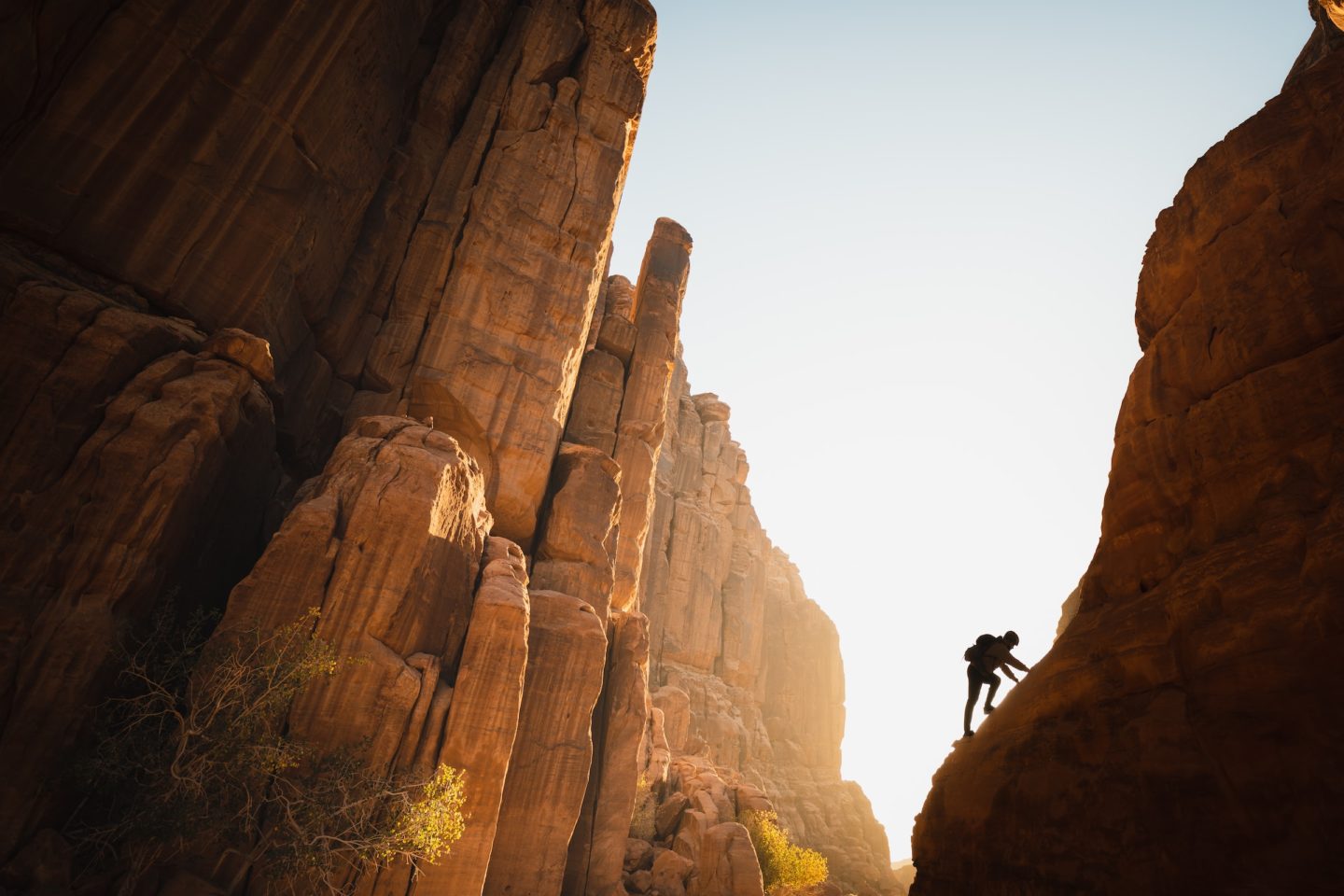 Spectacular sandstone rock formations in the Hisma Desert.