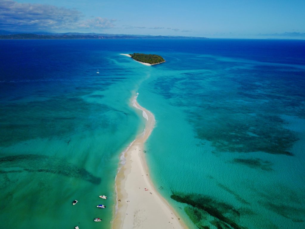 Nosy Be beaches in Madagascar are known for its turquoise waters and vibrant coral reefs