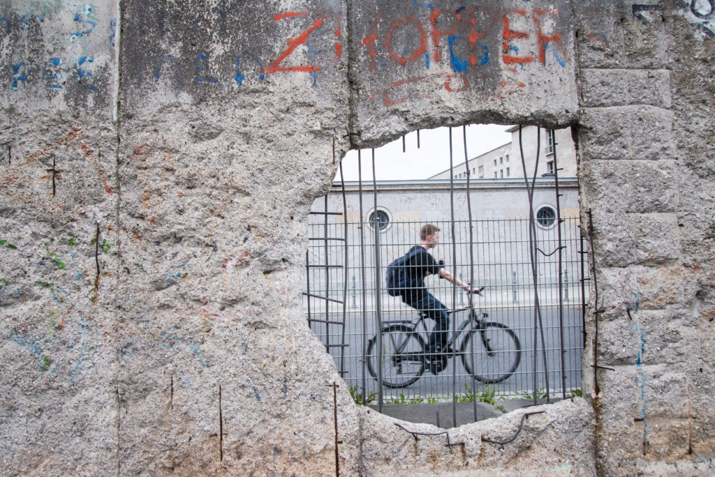 The Berlin Wall Memorial on Bernauer Strasse symbolises the division of Berlin and the reunification of the German capital