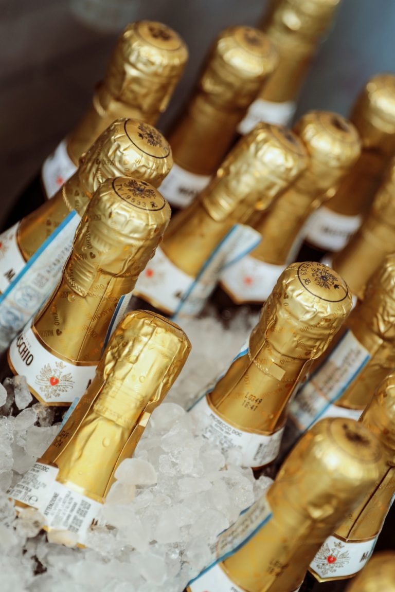 Small bottles of Prosecco provide refreshment on the boat trip to Capri.