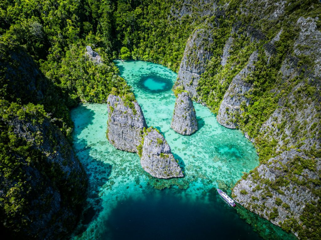 Stunning landscape in Indonesia, highlighting its natural beauty during the Raja Ampat Expedition