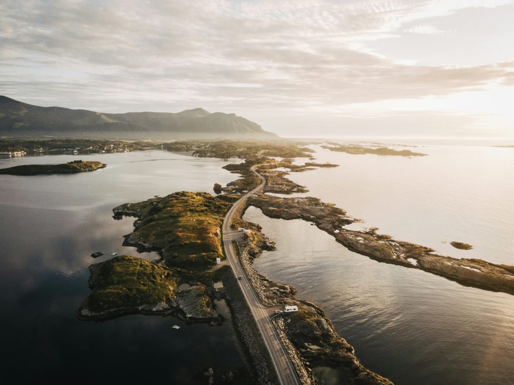 Scenic Atlantic Ocean Road also known as Atlanterhavsveien