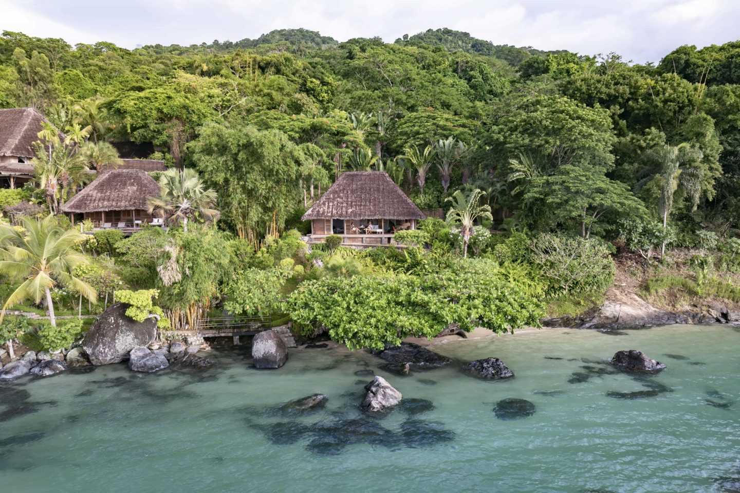 Tsara Komba resort features beachside forest villas