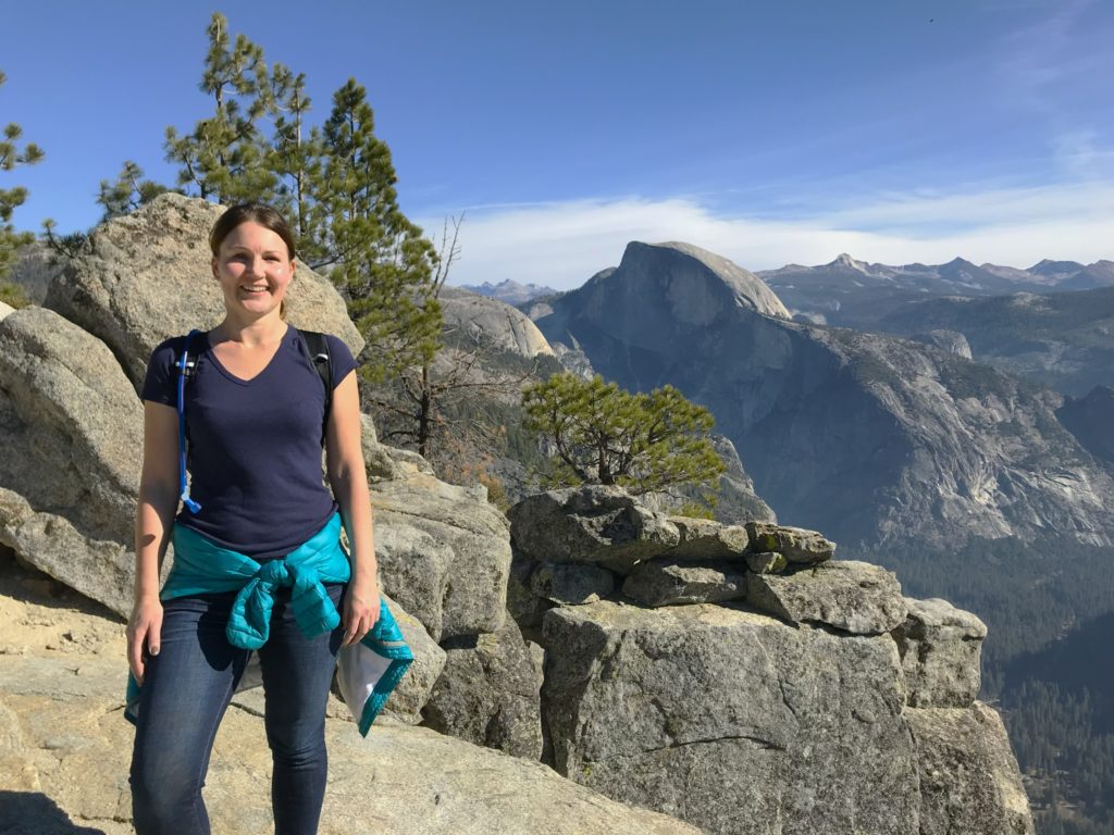 Clarette du Plooy member of the Cosa team in the mountains